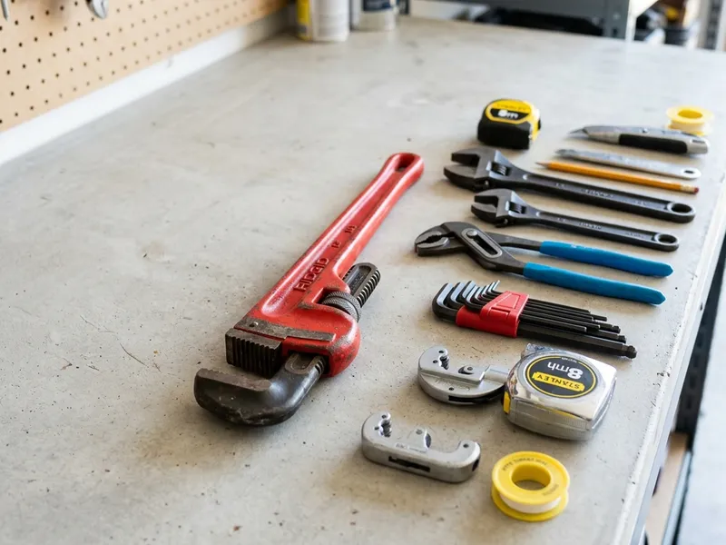 Professional plumbers in Reynoldsburg, OH equipped with top-tier tools for residential and commercial plumbing services.